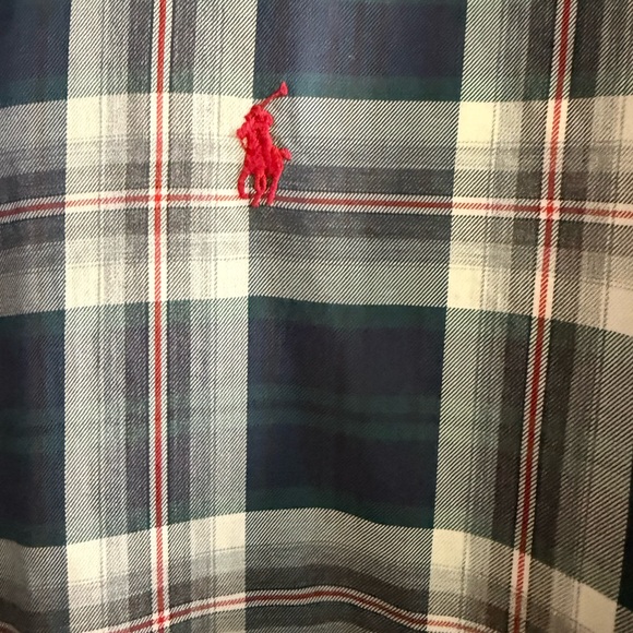 Ralph Lauren Navy and White Plaid Shirt - Picture 4 of 4